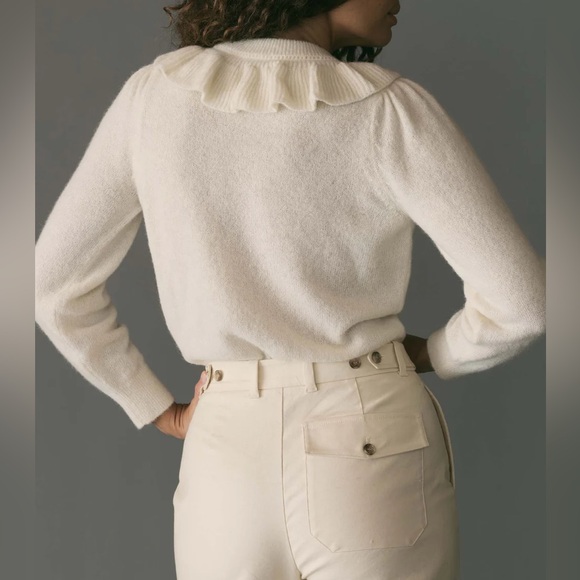 DOEN Azaris Sweater with Ruffled Collar size XS | NEW with tags - Picture 2 of 5